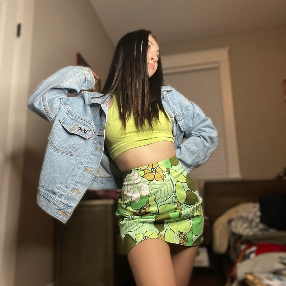 Cider Floral Mini Skirt